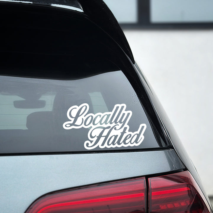 Nalepka Locally Hated | sticker.si